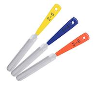 EBTOOLS 3PCS Ensemble de Fichiers de Noix Guitare en Acier Inoxydable pour une Réparation Facile Instruments ukulélé Banjo Mandoline Basse
