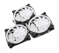 EBTOOLS 3PCS RVB Computer Châssis Refroidir Les Ventilateurs avec Télécommande, Effets de durabilité et d'éclairage Silencieux de 120 Mm et d'éclairage