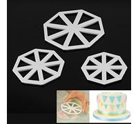 EBTOOLS 3pcs Set Bullen Flag Cutters - Décoration de Gâteaux Antiadhésive pour le Fondant, le Chocolat et l'artisanat - pour les Débutants