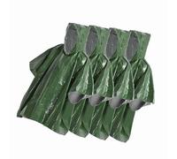 EBTOOLS 4 Pack Rounue d'urgence Couverture Thermique Poncho pour équipement de Survie en Plein Air, Enties Météorologiques (armée Verte)