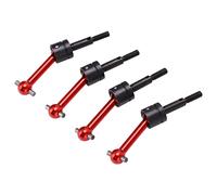 EBTOOLS 4pcs 70 Mm Métal Iversal Drive Shaft pour 02/10 RC Cars PIÈCES DE Modification E (Rouge)
