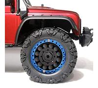 EBTOOLS 4pcs .9in Wheel Beadlock en Aluminium ou SC / 10 RC WLER Car - ELETS ET SILT E (Bleu Noir)