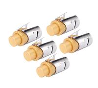 EBTOOLS 5 Packs Golden Stopper en Acier Inoxydable Scellant de Bouteille Réutilisable, élégant Saver avec Herbe à Air, pour les Boissons Mousseuses