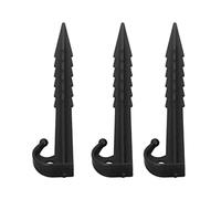 EBTOOLS 50 PCS ABS PLAST PLAST Portes 5,5 Pouces de Serpents de Serviette pour Le Camping, l'auvent et l'utilisation du Jardin - Portable et Jaune Léger (Black)