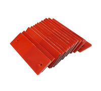 EBTOOLS 50 PCS Autocollants Réfléchissants Auto-adhésifs pour les Voitures, les Camions, les Remorques et les Motos - Améliorer et visibilité (rouge)