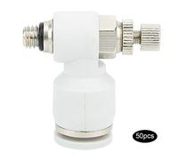 EBTOOLS 50 Pcs de Commande Pneumatique avec Connecteur Rapide et Compact SL6-M5 pour Une Utilisation Efficace