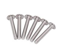 EBTOOLS 50pcs en Acier Inoxydable -70 Vis à Douille Hexagonale à Tête à Randonnée Kit M3x40 Mm pour les Environnements en Bois et Humides (M5*35MM)