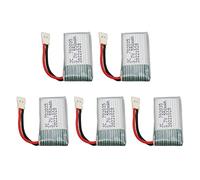 EBTOOLS 5pcs 3,7 V 550mAh RC Drone Battery pour X4 H107L H107D MJXRC F47 DFD F180 - et Source d'alimentation Légère