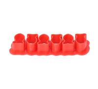 EBTOOLS 5pcs Coupes d'or pour la Cuisson des Moules en Plastique pour les Friandises dans les Formes de Poisson Amusantes (rouge)