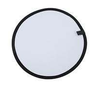 EBTOOLS 60 Cm / 23,6 Pouces 2-en-Photographie Réflecteur Portable Portable Photo Studio Reflecteur avec Sac de Transport - Gold & Silver (Argent Blanc)