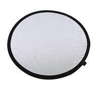 EBTOOLS 60 Cm / 23,6 Pouces 2-en-Photographie Réflecteur Portable Portable Photo Studio Reflecteur avec Sac de Transport - Gold & Silver (Or, Argent)