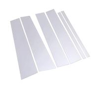 EBTOOLS 6pcs Trim de Couverture de Poteau de Pilier en Miroir Premium pour 2004-2015, Installation et Finition Faciles (Chrome)