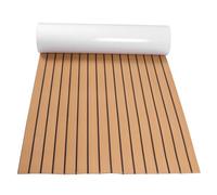 EBTOOLS 90x240cm Premium Eva Marine Boat Synthétique Planchers de Pont de Yacht Auto-adhésif sans Glissement pour Une Installation et Une Entretien Facile (Or + Noir)
