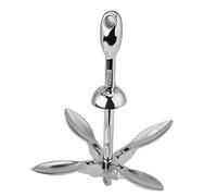 EBTOOLS Ancre se pliante de bateau, matériel 1.5KG se pliant d'ancrage d'ancre de grappin de bateau en acier inoxydable pour le yacht marin