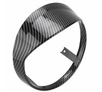 EBTOOLS Anneau de Phare de Moto Visière ABS Couvercle de Phare de Moto Bloquant le Bord de Remplacement pour Vespa GTS 250 300 2018-2021 Protecteur de Lampe Frontale de Garniture(A (motif carbone))