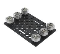 EBTOOLS Assiette de Portique en Aluminium avec Finition Anodisée, Conçue pour Les Imprimantes 3D et Les Machines CNC, 0,8 à 3,1 Pouces de Poulie (Poulie Transparente)