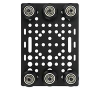 EBTOOLS Assiette de Portique en Aluminium avec Finition Anodisée, Conçue pour Les Imprimantes 3D et Les Machines CNC, 0,8 à 3,1 Pouces de Poulie (Poulie Noire)