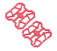 EBTOOLS Associez la Plate-Forme SPD pour Les Adaptateurs de Pédale sans Clip avec Alliage en Aluminium pour Les Performances de Pédalage Améliorées (Rouge)