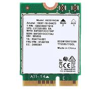 EBTOOLS AX201NGW WiFi 6 Carte 2400Mbps M.2 CNVIO2 pour 10 X64 avec Support 5.0