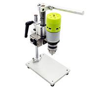 EBTOOLS Banc de Presse à Forage à 7 Vitesses pour Forage Précis sur le Bois, le Plastique et le Métal - Machine électrique Compacte pour le Bricolage et l'artisanat