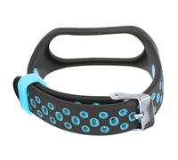 EBTOOLS Bande de Bracelet pour MI Band 6/5 NFC, Sangle TPE Légère et Bleu pour Les Modes de Vie Actifs (Bleu Noir)