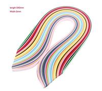 EBTOOLS Bandes d'art Quilling Multicolores - 720 Pc en 36 Couleurs, 540 Mm de Longueur, Largeur de 3 Mm pour l'artisanat et la Formation Motrice Fine (5 millimètres)