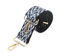 EBTOOLS Bandoulière à Collier de Caméra en Polyester épaissie pour Photographie Extérieure - Confortable, élégante et en Blanc en Or (Noir Bleu Blanc)