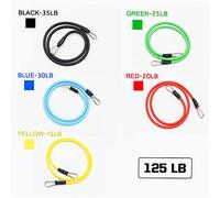 EBTOOLS Bands de 11 Pcs Fixés avec Corde, Porte, Bretelles et Sac de Transport - Kit de Fitness pour Gymnase à Domicile et Voyage