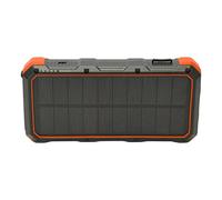 EBTOOLS Banque d'énergie Solaire 36800mAh Charge Rapide 3 Solaires Portables USB avec Lumière LED pour Le Camping en Plein Air et la Préparation aux Urgences (Orange)