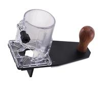 EBTOOLS Base de Routeur de Coupe-bois Transparent avec Système de Verrouillage et Poignée Ergonomique pour une Coupe Précise