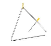 EBTOOLS Bell en Acier de 10 Pouces avec - l'instrument de Percussion de - pour l'apprentissage du Rythme et 'éducation Musicale Précoce (10 Pouces)