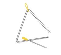 EBTOOLS Bell en Acier de 10 Pouces avec - l'instrument de Percussion de - pour l'apprentissage du Rythme et 'éducation Musicale Précoce (6 Pouces)
