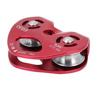 EBTOOLS Bloc de Poulie à Corde Simple en Alliage en Alliage en Aluminium 25kn pour l'escalade et Le Transport - et des Performances Fiables (Rouge)