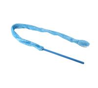 EBTOOLS Blue Snake Shape Cat Teaser Silicone Interactive Toy pour Le Plaisir avec des Chatons et des Chats (Blue)
