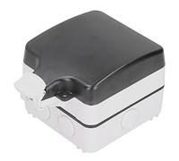 EBTOOLS Boîte à Douille Extérieure IP66 avec Conception Multifonction de 5 Trous pour Jardin, Balcon et Chantier de Construction