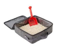 EBTOOLS Boîte à Litière de Voyage pour Chats Portables - Odeur, épreuve, Pliable, Légère et Multifonctionnelle pour Les Soins aux Animaux de Compagnie Pratiques (Style 1)