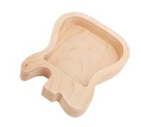 EBTOOLS Boîte du Support de Pic de Guitare en Bois d'érable, Stockage de Pléctrum Compact avec Conception de Forme de Guitare élégante pour les Musiciens