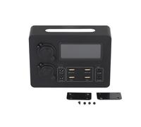 EBTOOLS Boîte électrique 12V avec Affichage LED - Charge Rapide de 100 W, 6 Ports USB, Centrale Portable pour Voitures, VUS, Bateaux et Yachts (boîtier d'alimentation)