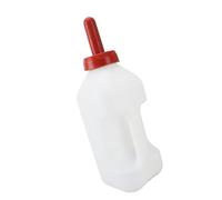 EBTOOLS Bouteille d'alimentation 2L de Mollet avec Mamelon en Silicone et Poignée Omic - Preuve de Soins Infirmiers pour les Soins Pâturage la Ferme (Lait horizontal)