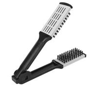 EBTOOLS Brosse à cheveux double face Peigne à lisser creux respirant résistance aux hautes températures Double face noir blanc