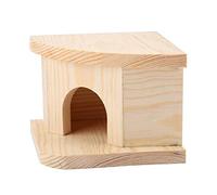 EBTOOLS Cabine de Lit de Hamster en Bois pour Petits Animaux - Confortable, Sûr et pour Les Hamsters, Les Gerbilles et Les Chinchillas