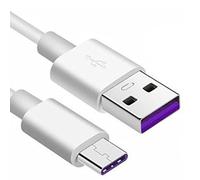 EBTOOLS Câble de Charge Rapide de 1 M de Type C Blanc 5A Synchronisation des Données Compatibles avec les Appareils