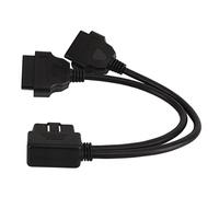 EBTOOLS Câble d'extension du Séparateur dans Un a Adaptateur 2 y Cordon de Diagnostic de Pin pour la compatibilité du Port OBDII 12V 24V