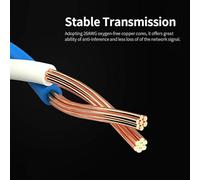 EBTOOLS Câble Ethernet Cat8 40 Gops Câble à Haut Débit 2000 MHz/Interface RJ45 Torsatée à Blindage/Gold, 15M (#4)