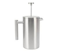 EBTOOLS Cafetière de Presse Française en Acier Inoxydable - 1L isolé à Double Mur, Lave-vaisselle avec, pour les Amateurs de café et de thé
