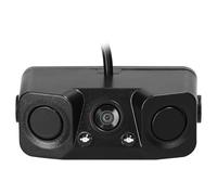 EBTOOLS Caméra de Recul 3 en Deux Radars, Basse Lumière Haute Définition et Système d'avertissement Sonore pour Inverser la sécurité (Caméra 3 en 1)