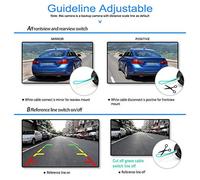 EBTOOLS Caméra de Sauvegarde Arrière/Vue de Secours Arrière CCD HD 360 ° Polyvalente pour Véhicules pour Véhicules (comme montré)