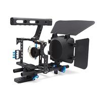 EBTOOLS Caméra SLR avec Suivi, Boîte Mate, Poignée Ergonomique pour GH4, A7S et Autres Caméras