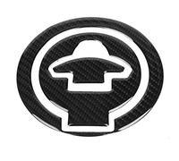 EBTOOLS Carbon Fibre Cover Badge Sticker -, Fade-, Facile à Installer, pour la Décoration et le Carburant de la Voiture