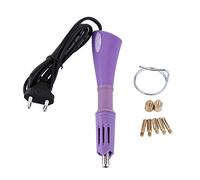 EBTOOLS Chauffage Hot Fix Wand avec 7 Conseils en Laiton Outil d'artisanat d'applications en Ramiage avec Conception Ergonomique (PURPLE)